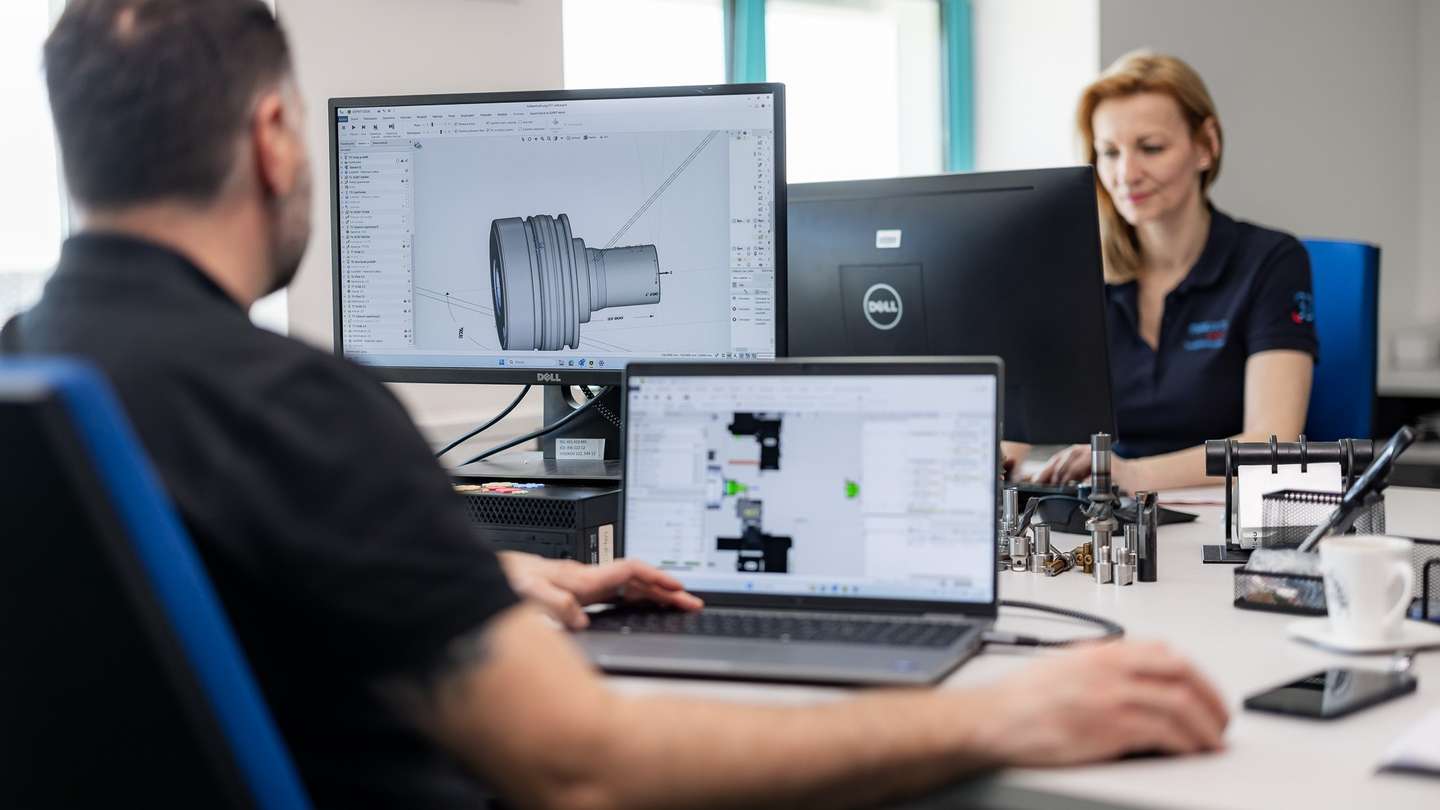 CAD konstrukce pro cnc soustružení v inženýrství
